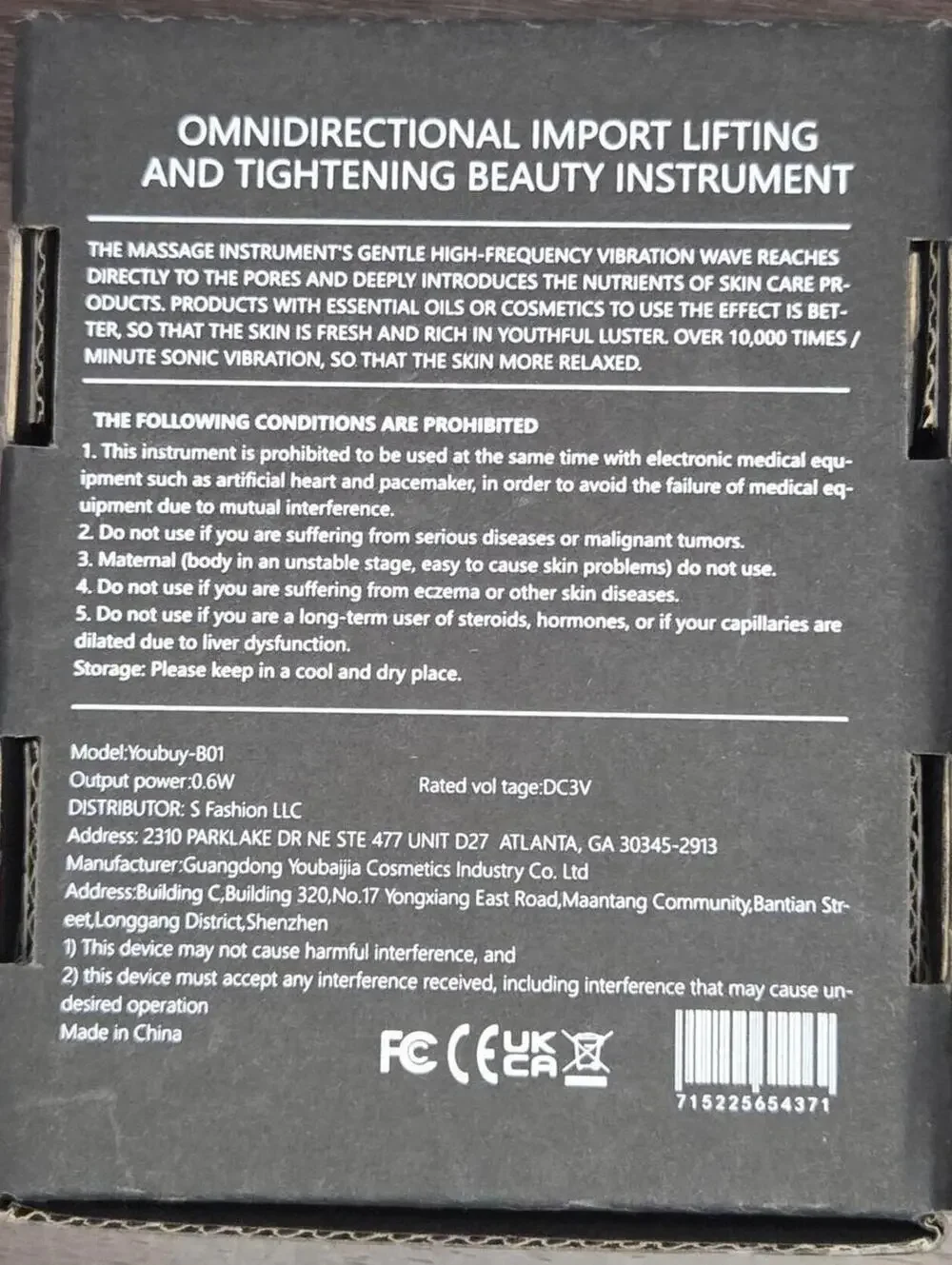 Youbuy Gold Dimension Lifting and Tightening Massage Cosmetic Instrument